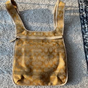 Vintage Coach Flat Hippie Backpack